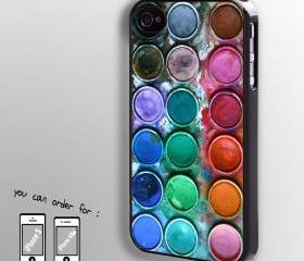 Paintbox Watercolour - hard case cover for iphone 4/4s also iphone 5
